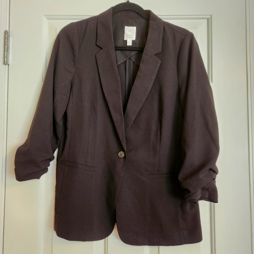 LC Lauren Conrad 3/4 Sleeve Ruched Blazer
